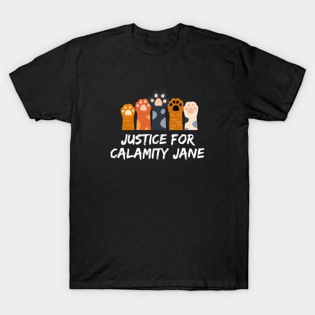 Justice for Calamity Jane | Wynonna Earp fan design T-Shirt by Rainbow Kin Wear